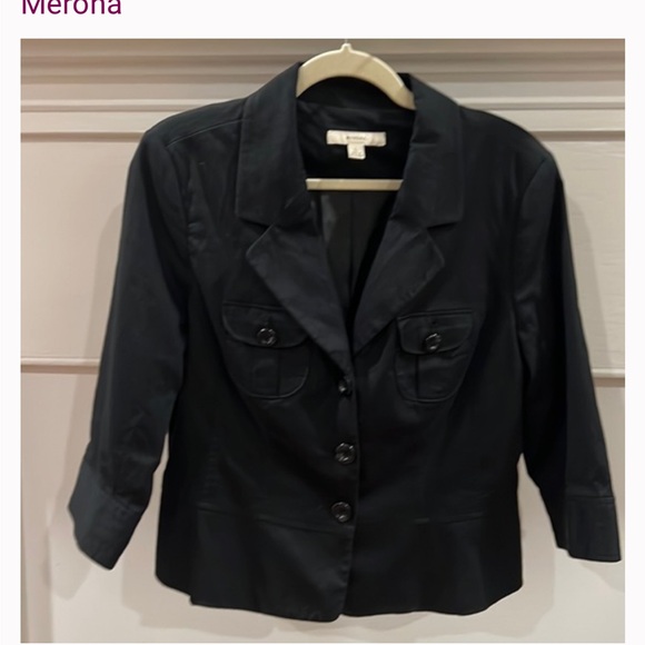 Merona Jackets & Blazers - Merona Women's Dark Blazer with Button Detail
